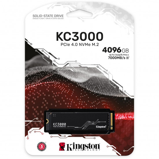 SSD M.2 4TB Kingston KC3000 NVMe PCIe 4.0 x 4