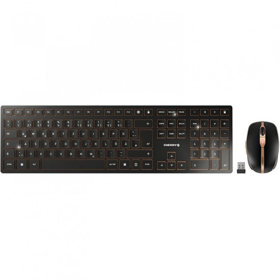 Cherry DW 9100 Slim - Tastatur-und-Maus-Set wireless QWERTZ - Keyboard layout might be German
