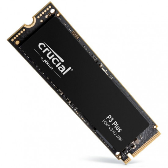 SSD|CRUCIAL|P3 Plus|1TB|M.2|PCIE|NVMe|3D NAND|Write speed 3600 MBytes/sec|Read speed 5000 MBytes/sec|TBW 220 TB|MTBF 1500000 hours|CT1000P3PSSD8