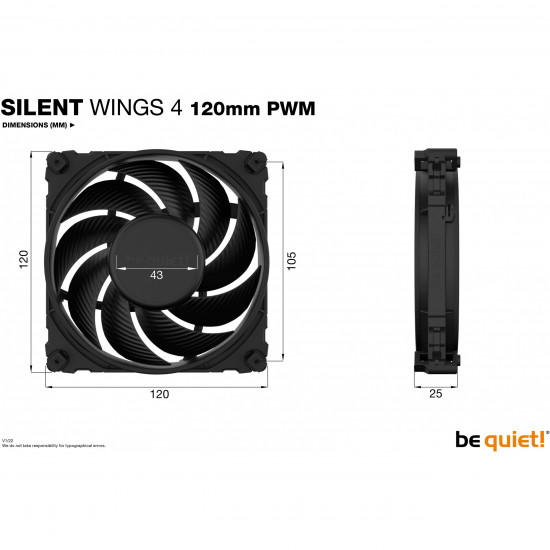 120mm Be Quiet! SILENT WINGS 4 PWM