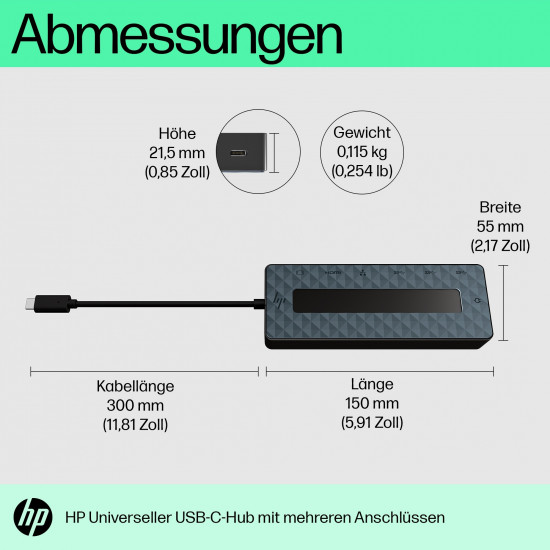 HP universal USB-C multiport HUB