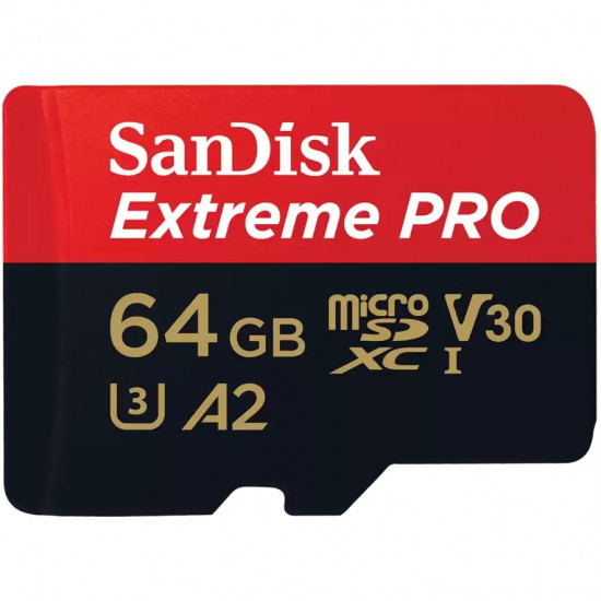 64GB SanDisk Extreme Pro MicroSDXC 200MB/s +Adapter