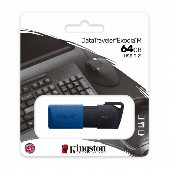 STICK 64GB Kingston DataTraveler Exodia USB3.2 Black Blue