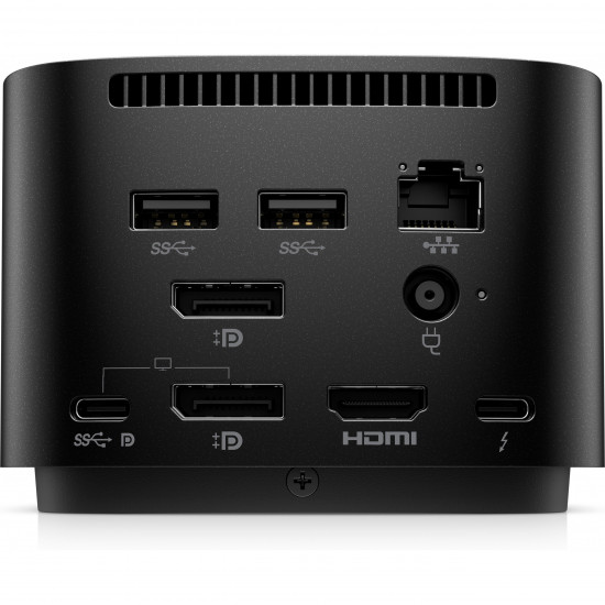 HP TB Dock G4 280W w/Combo Cable 4x USB 3.0, 2x USB-C(15W), 1x USB-C Thunderbolt 4, 2x DisplayPort, 1x HDMI, 1x RJ-45