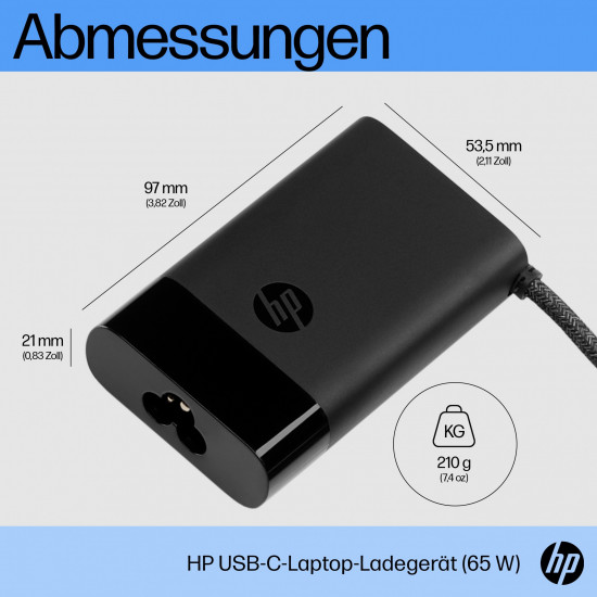 HP 65W USB-C Netzteil 115/230V