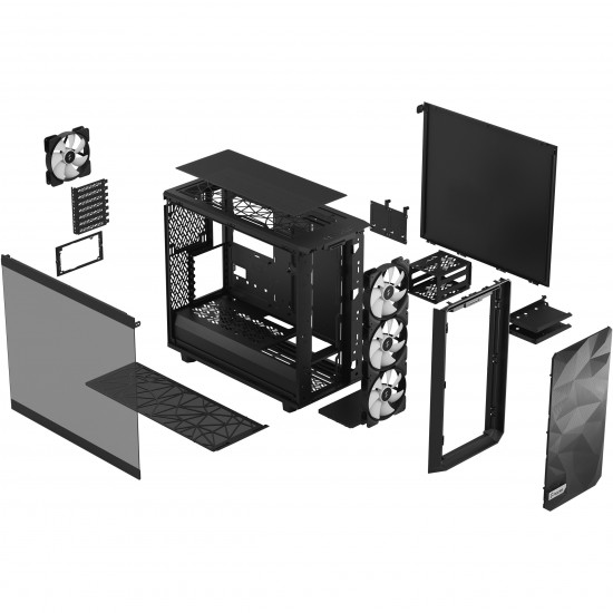 Midi Fractal Design Meshify 2 Lite RGB Black Window