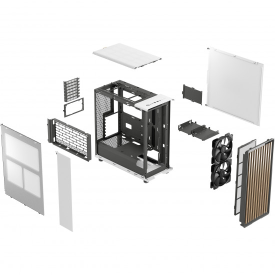 Midi Fractal Design North Chalk White Window