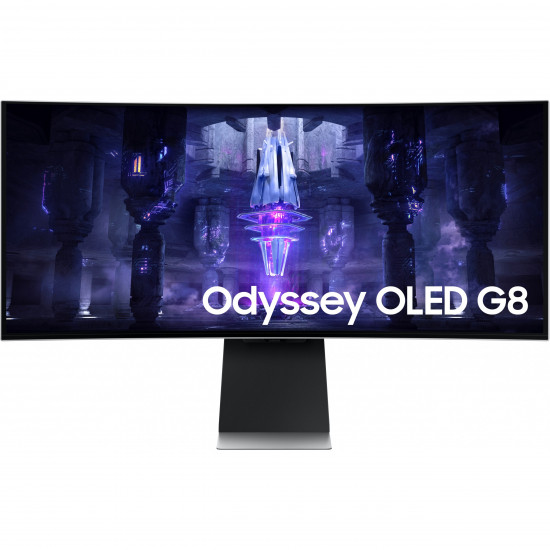 86cm/34''(3440x1440) Samsung Odyssey OLED G8 S34BG850SU 21:9 0,1ms Micro-HDMI Mini-DisplayPort USB-C VESA Speaker UWQHD 175Hz Curved Gaming Silver