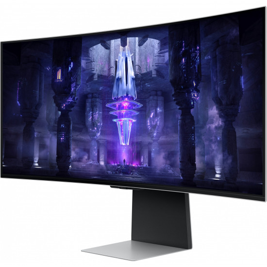 86cm/34''(3440x1440) Samsung Odyssey OLED G8 S34BG850SU 21:9 0,1ms Micro-HDMI Mini-DisplayPort USB-C VESA Speaker UWQHD 175Hz Curved Gaming Silver