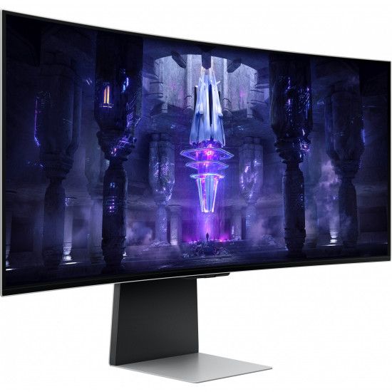 86cm/34''(3440x1440) Samsung Odyssey OLED G8 S34BG850SU 21:9 0,1ms Micro-HDMI Mini-DisplayPort USB-C VESA Speaker UWQHD 175Hz Curved Gaming Silver