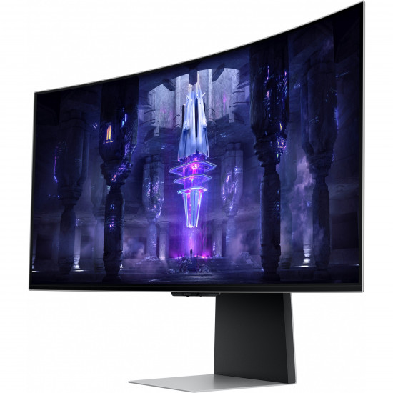 86cm/34''(3440x1440) Samsung Odyssey OLED G8 S34BG850SU 21:9 0,1ms Micro-HDMI Mini-DisplayPort USB-C VESA Speaker UWQHD 175Hz Curved Gaming Silver