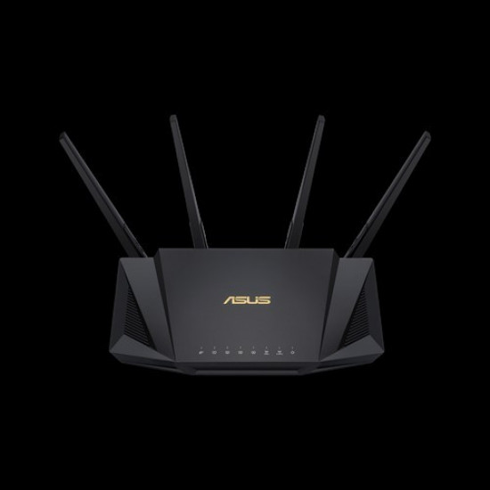 Wireless Router|ASUS|Wireless Router|3000 Mbps|USB 3.1|1 WAN|4x10/100/1000M|Number of antennas 4|RT-AX58UV2