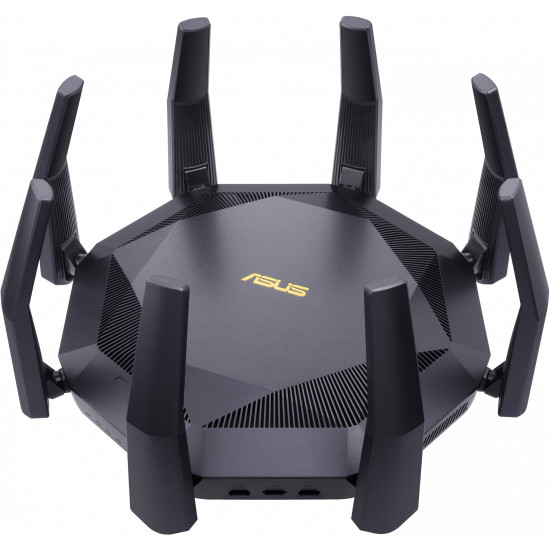 Wireless Router|ASUS|6000 Mbps|Mesh|Wi-Fi 6|USB 3.1|9x10/100/1000M|1x10GbE|1xSPF+|Number of antennas 8|RT-AX89X