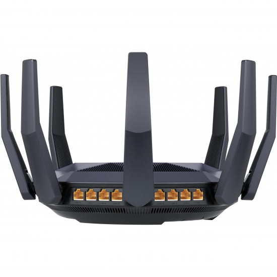 Wireless Router|ASUS|6000 Mbps|Mesh|Wi-Fi 6|USB 3.1|9x10/100/1000M|1x10GbE|1xSPF+|Number of antennas 8|RT-AX89X