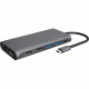 ICY BOX Dockingstation USB-C 2xUSB-C/2xUSB3.0/2xUSB2.0/2xHDMI/DisplayPort/SD CardReader/RJ-45 Ethernet Anthrazit