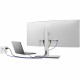 86,7cm/34,14'' (3440x1440) Dell U3423WE Curved 21:9 5ms 60Hz IPS HDMI DisplayPort USB-C VESA Pivot WQHD Speaker Platinum Silver