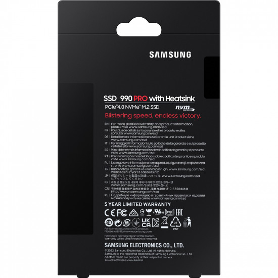 SSD M.2 2TB Samsung 990 PRO Heatsink NVMe PCIe 4.0 x 4 retail