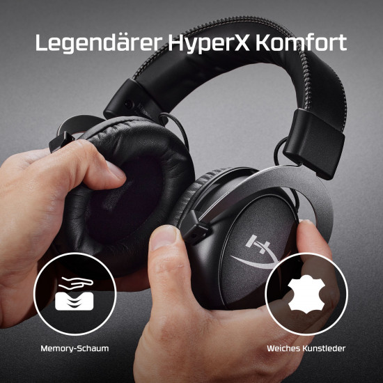 HEADSET HYPERX CLOUD II/RED KHX-HSCP-RD HYPERX