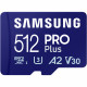 Samsung PRO Plus 512GB microSD UHS-I U3 Full HD 4K UHD 180MB/s Read 130MB/s Write Memory - Micro SD