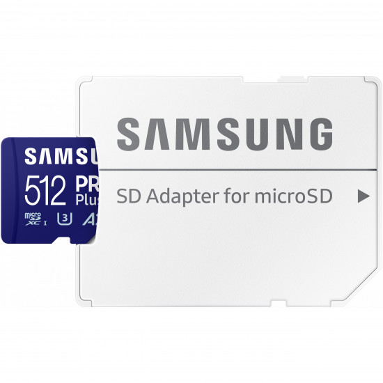 Samsung PRO Plus 512GB microSD UHS-I U3 Full HD 4K UHD 180MB/s Read 130MB/s Write Memory - Micro SD