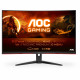 80cm/32inch (2560x1440) AOC Gaming CQ32G2SE/BK Curved QHD 165Hz 1ms 2xHDMI DP LS Black/Red