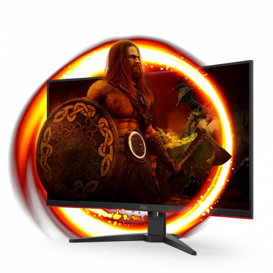 80cm/32inch (2560x1440) AOC Gaming CQ32G2SE/BK Curved QHD 165Hz 1ms 2xHDMI DP LS Black/Red