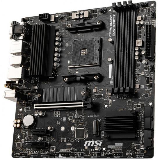 AM4 MSI B550M PRO-VDH WIFI mATX (M.2 Port, PCIe 4.0 x 4, NVMe PCI:2 PCIe:1 RAM:4)