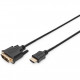 HDMI DVI (18+1) (ST-ST) DIGITUS 2m Black