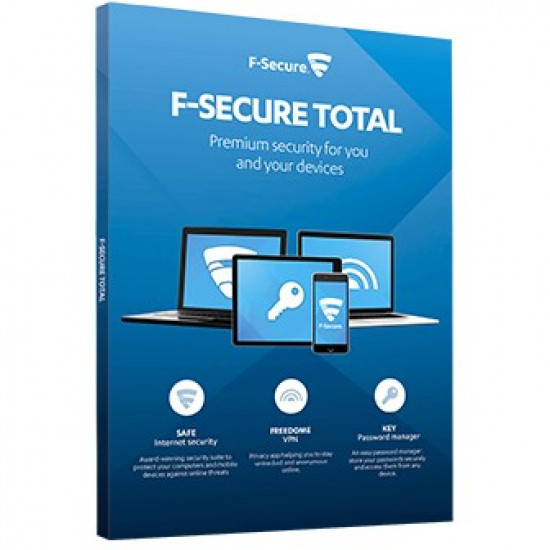 F-SECURE Total Security an VPN - 10 Devices, 1 Year - ESD-Download ESD