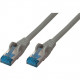 Patchkabel CAT6a RJ45 S/FTP 0,5m Grey