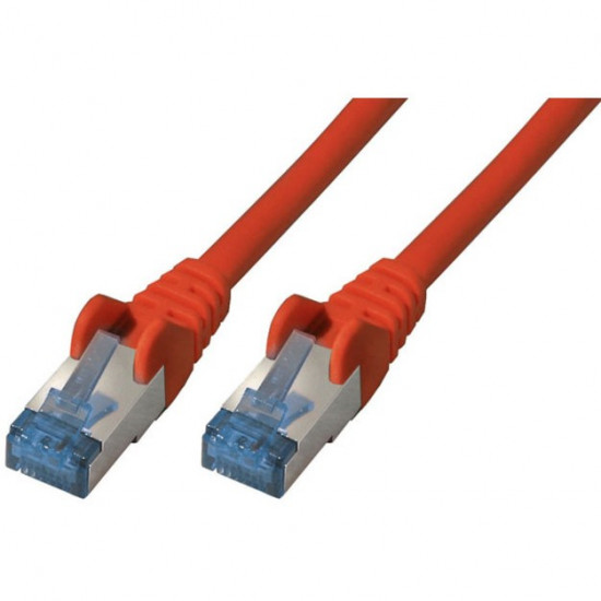 Patchkabel CAT6a RJ45 S/FTP 0,5m Red