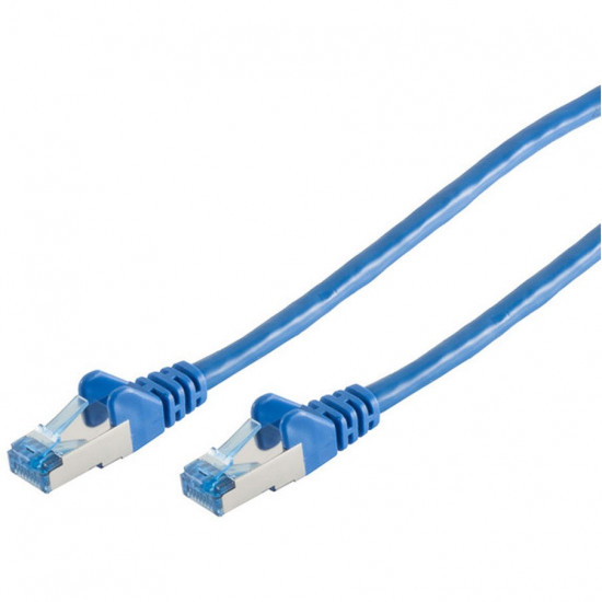 Patchkabel CAT6a RJ45 S/FTP 1m Blue