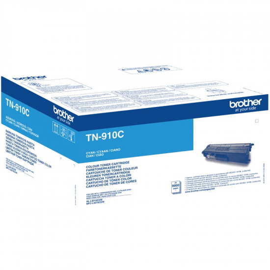 TON Brother Toner TN-910C Cyan bis zu 9.000 Seiten ISO/IEC 19798