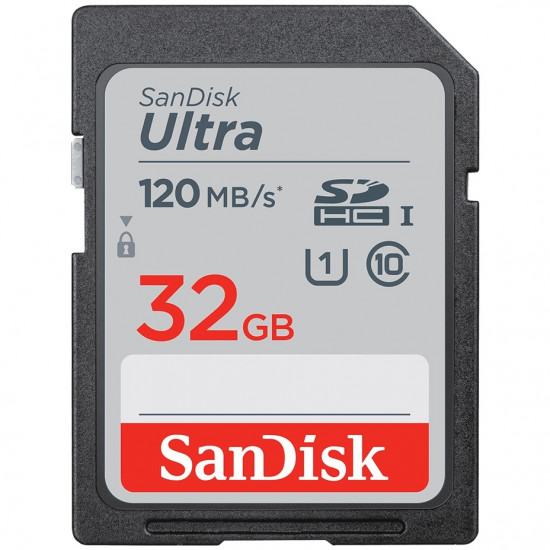 32GB SanDisk Ultra SDHC 120MB/s