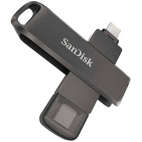 SanDisk iXpand Flash Drive Luxe 256GB - USB-C + Lightning - for iPhone, iPad, Mac, USB Type-C devices including Android, EAN: 619659181970