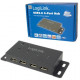 HUB 4Port LogiLink aktiv mit Netzteil Black