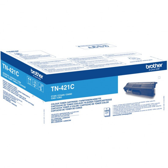 TON Brother Toner TN-421C Cyan bis zu 1.800 Seiten nach ISO 19798