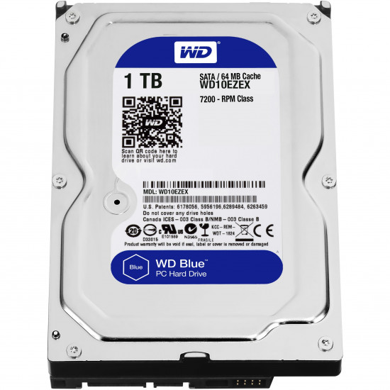 1TB WD WD10EZEX Blue 7200RPM 64MB