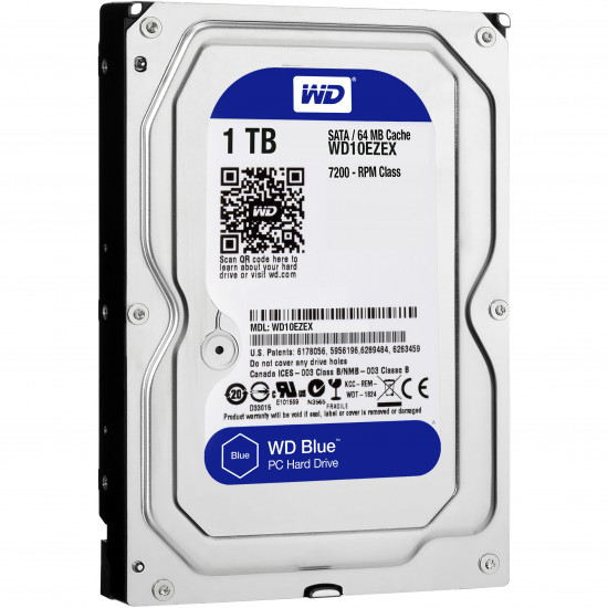 1TB WD WD10EZEX Blue 7200RPM 64MB