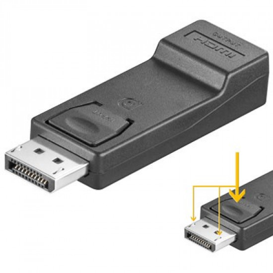 Adapter DisplayPort HDMI (ST-BU) Black