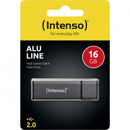 MEMORY DRIVE FLASH USB2 16GB/ANTHRACITE 3521471 INTENSO