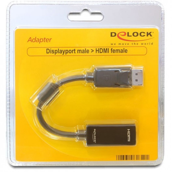 Adapter DisplayPort HDMI (ST-BU) DeLOCK Black