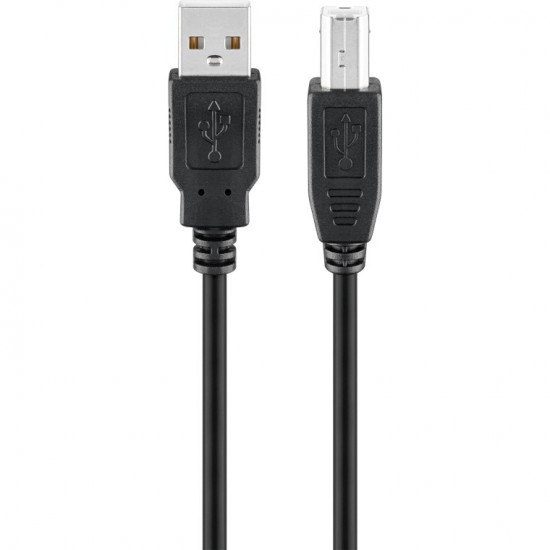 USB2.0 A - B (ST-ST) 3m Black/Grey