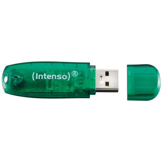 MEMORY DRIVE FLASH USB2 8GB/GREEN 3502460 INTENSO