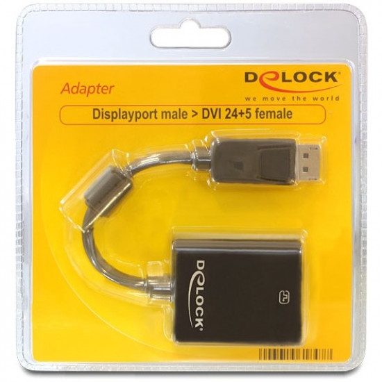 Adapter DisplayPort DVI (ST-BU) DeLOCK Black