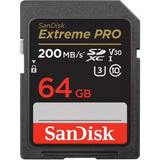 64GB SanDisk Extreme PRO SDXC 200MB/s