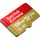 SanDisk Extreme microSDXC 128GB for Action Cams and Drones + SD Adapter + 1 year RescuePRO Deluxe up to 190MB/s & 90MB/s Read/Write speeds A2 C10 V30 UHS-I U3, EAN: 619659189488