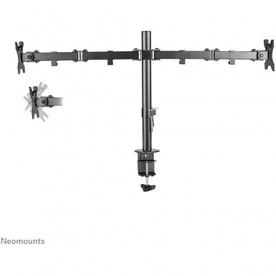 Tischhalterung f r zwei Flachbildschirme bis 32inch 8KG FPMA-D550DBLACK Neomounts