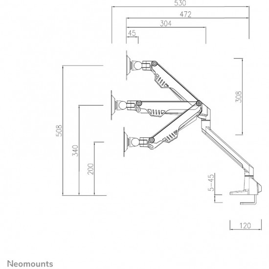 MONITOR ACC DESK MOUNT 10-32