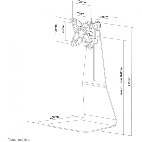 TV SET ACC DESK MOUNT 10-27